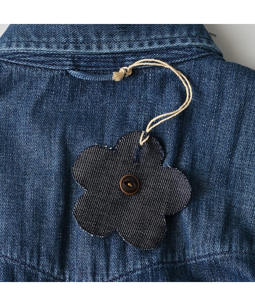 45R（フォーティファイブアール）の「45プチデニムのイースタンシャツ 遖加工（フルール・重）（その他・レディース・77-インディゴ 重/87-インディゴ 重 バンダナ柄・02-M/03-L/04-XL）」の20枚目の写真