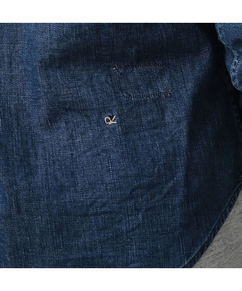 45R（フォーティファイブアール）の「45プチデニムのイースタンシャツ 遖加工（フルール・重）（その他・レディース・77-インディゴ 重/87-インディゴ 重 バンダナ柄・02-M/03-L/04-XL）」の11枚目の写真