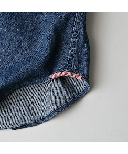 45R（フォーティファイブアール）の「45プチデニムのイースタンシャツ 遖加工（フルール・重）（その他・レディース・77-インディゴ 重/87-インディゴ 重 バンダナ柄・02-M/03-L/04-XL）」の19枚目の写真