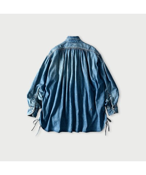 45R（フォーティファイブアール）の「45プチデニムのボーイフレンドシャツ（加工）（その他・レディース・76-インディゴ 淡/78-インディゴ 焦・00-フリー）」の3枚目の写真