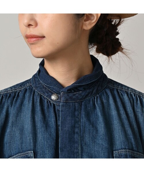 45R（フォーティファイブアール）の「45プチデニムのボーイフレンドシャツ（加工）（その他・レディース・76-インディゴ 淡/78-インディゴ 焦・00-フリー）」の8枚目の写真