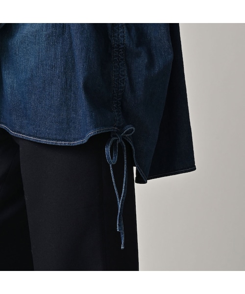 45R（フォーティファイブアール）の「45プチデニムのボーイフレンドシャツ（加工）（その他・レディース・76-インディゴ 淡/78-インディゴ 焦・00-フリー）」の10枚目の写真