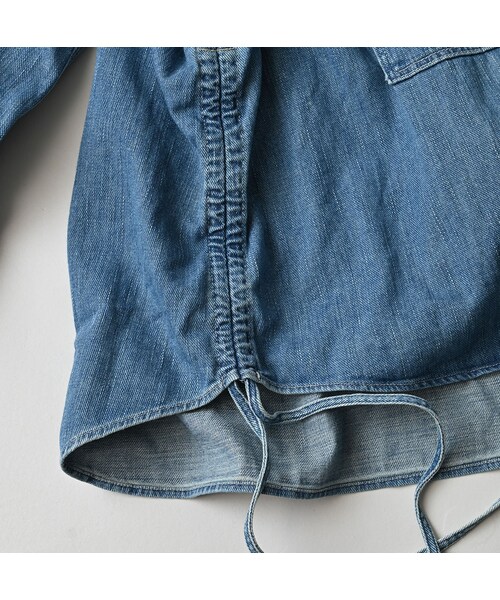 45R（フォーティファイブアール）の「45プチデニムのボーイフレンドシャツ（加工）（その他・レディース・76-インディゴ 淡/78-インディゴ 焦・00-フリー）」の19枚目の写真