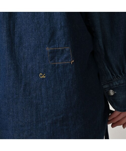 45R（フォーティファイブアール）の「45プチデニムのボーイフレンドシャツ（加工）（その他・レディース・76-インディゴ 淡/78-インディゴ 焦・00-フリー）」の12枚目の写真