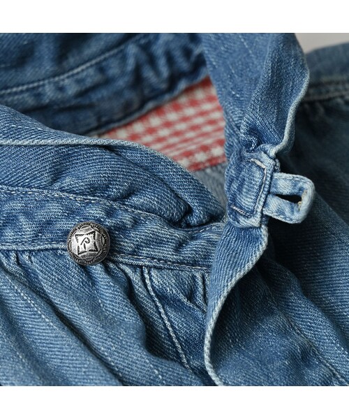 45R（フォーティファイブアール）の「45プチデニムのボーイフレンドシャツ（加工）（その他・レディース・76-インディゴ 淡/78-インディゴ 焦・00-フリー）」の14枚目の写真