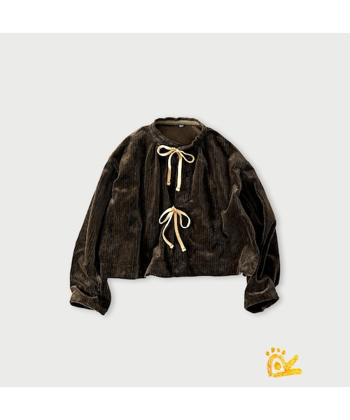 45R（フォーティファイブアール）の「ONEONE 宝物のいろいろミリタリーボレロ（その他・レディース・14-ベージュ/60-ネイビーサテン/62-クロ/71-インディゴ/72-ネイビーコーデュロイ/84-ブラウンコーデュロイ/90-クロ別珍/91-クロモールサージ�@/92-クロモールサージ�A・00-フリー）」の6枚目の写真