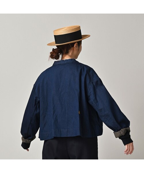 45R（フォーティファイブアール）の「ONEONE 宝物のいろいろミリタリーボレロ（その他・レディース・14-ベージュ/60-ネイビーサテン/62-クロ/71-インディゴ/72-ネイビーコーデュロイ/84-ブラウンコーデュロイ/90-クロ別珍/91-クロモールサージ�@/92-クロモールサージ�A・00-フリー）」の13枚目の写真