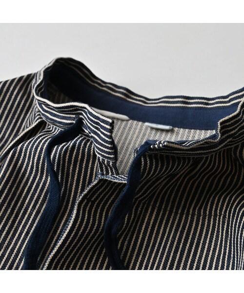 45R（フォーティファイブアール）の「ONEONE 宝物のミリタリースモックチュニック（インディゴ）（その他・レディース・71-ヒッコリー・00-フリー）」の11枚目の写真