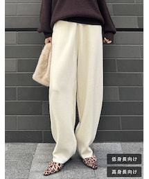 Re:EDIT（リエディ）の「ニットバレルレッグカーブパンツ - パンツ通販 | 人気レディースファッション - Re:EDIT（リエディ）（その他）」