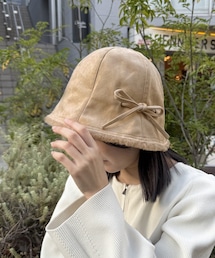 Lattice | リボン付きスエードハット(ハット)