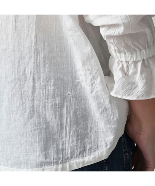 45R（フォーティファイブアール）の「インドカディのフリルカラーブラウス（その他・レディース・02-シロ・00-フリー）」の11枚目の写真