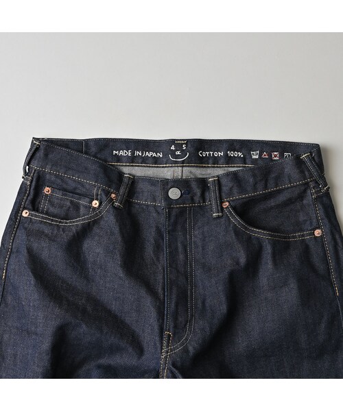 45R（フォーティファイブアール）の「ライ麦デニムのクロスビー89（濃）（パンツ・レディース・76-R66 股下70cm/77-R66 股下75cm・00-26インチ/01-27インチ/02-28インチ/03-29インチ/04-30インチ/05-31インチ/06-32インチ/07-33インチ/08-34インチ/09-36インチ/11-38インチ）」の16枚目の写真