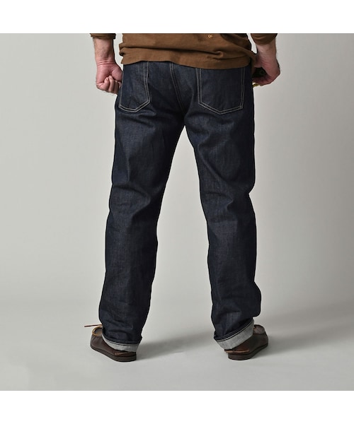 45R（フォーティファイブアール）の「ライ麦デニムのクロスビー89（濃）（パンツ・レディース・76-R66 股下70cm/77-R66 股下75cm・00-26インチ/01-27インチ/02-28インチ/03-29インチ/04-30インチ/05-31インチ/06-32インチ/07-33インチ/08-34インチ/09-36インチ/11-38インチ）」の11枚目の写真