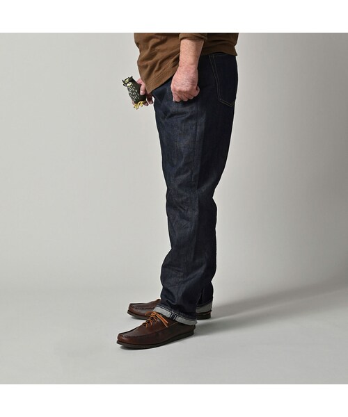 45R（フォーティファイブアール）の「ライ麦デニムのクロスビー89（濃）（パンツ・レディース・76-R66 股下70cm/77-R66 股下75cm・00-26インチ/01-27インチ/02-28インチ/03-29インチ/04-30インチ/05-31インチ/06-32インチ/07-33インチ/08-34インチ/09-36インチ/11-38インチ）」の10枚目の写真