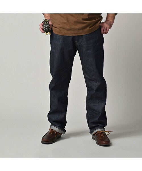 45R（フォーティファイブアール）の「ライ麦デニムのクロスビー89（濃）（パンツ・レディース・76-R66 股下70cm/77-R66 股下75cm・00-26インチ/01-27インチ/02-28インチ/03-29インチ/04-30インチ/05-31インチ/06-32インチ/07-33インチ/08-34インチ/09-36インチ/11-38インチ）」の9枚目の写真