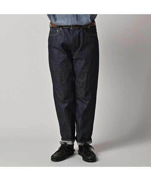 45R（フォーティファイブアール）の「ライ麦デニムのクロスビー89（濃）（パンツ・レディース・76-R66 股下70cm/77-R66 股下75cm・00-26インチ/01-27インチ/02-28インチ/03-29インチ/04-30インチ/05-31インチ/06-32インチ/07-33インチ/08-34インチ/09-36インチ/11-38インチ）」の6枚目の写真