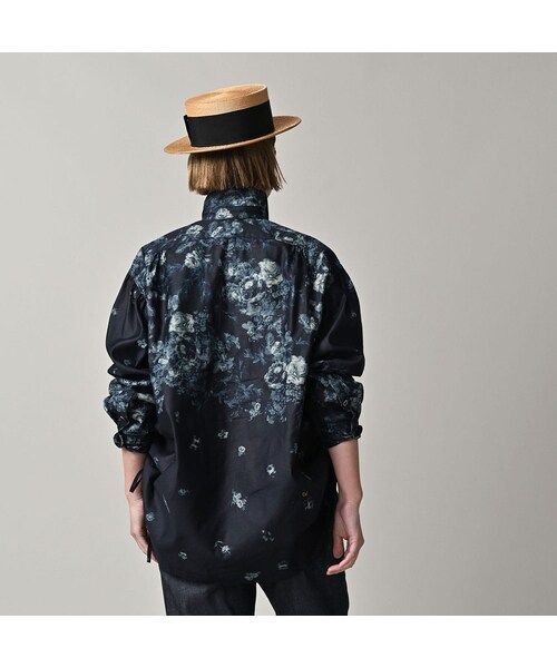 45R（フォーティファイブアール）の「インディゴ抜染ローズプリントのボーイフレンドシャツ（その他・レディース・71-インディゴベース抜染/73-インディゴ抜染・00-フリー）」の15枚目の写真