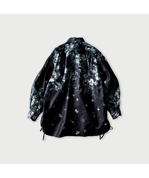 45R（フォーティファイブアール）の「インディゴ抜染ローズプリントのボーイフレンドシャツ（その他・レディース・71-インディゴベース抜染/73-インディゴ抜染・00-フリー）」の3枚目の写真