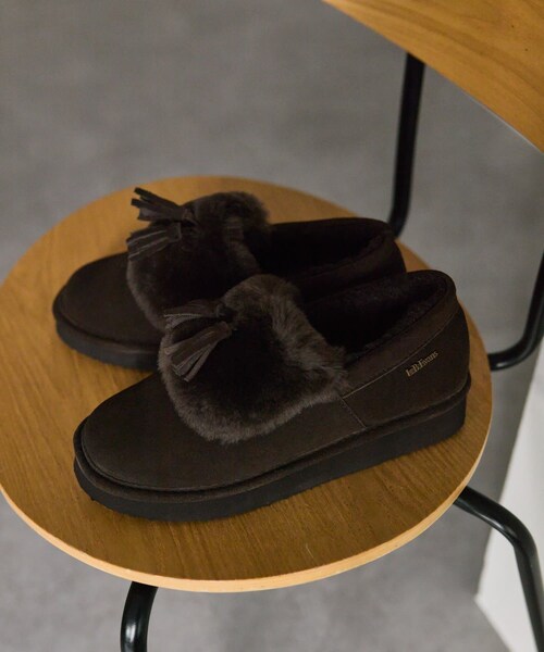 ear PAPILLONNER（イアパピヨネ）の「【L.B.Evans（エルビーエヴァンズ】フリンジモカシン RITA（その他シューズ・レディース・ブラック/ブラウン・25/24/23）」の2枚目の写真