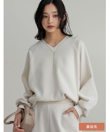 Re:EDIT（リエディ）の「裏起毛Vネックプルオーバー - トップス通販 | 人気レディースファッション - Re:EDIT（リエディ）（その他）」