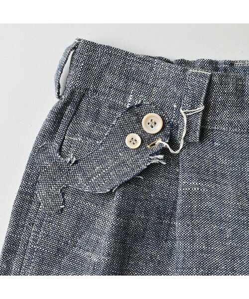 45R（フォーティファイブアール）の「綿麻ツイードの908ペグトップパンツ（インディゴ）（パンツ・レディース・73-インディゴ・01-XS/02-S/03-M/04-L）」の20枚目の写真