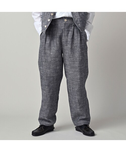 45R（フォーティファイブアール）の「綿麻ツイードの908ペグトップパンツ（インディゴ）（パンツ・レディース・73-インディゴ・01-XS/02-S/03-M/04-L）」の8枚目の写真