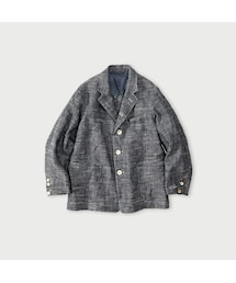 45R（フォーティファイブアール）の「綿麻ツイードの908ジャカーデ（インディゴ）（ジャケット/アウター）」