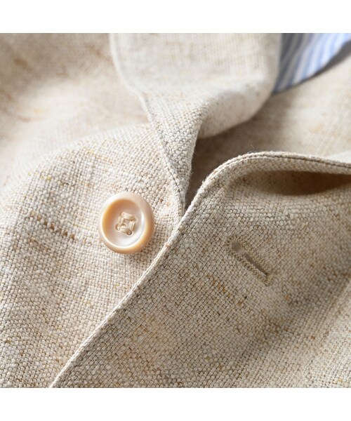 45R（フォーティファイブアール）の「綿麻ツイードの908ジャカーデ（ジャケット/アウター・レディース・02-生成・01-XS/02-S/03-M/04-L）」の18枚目の写真