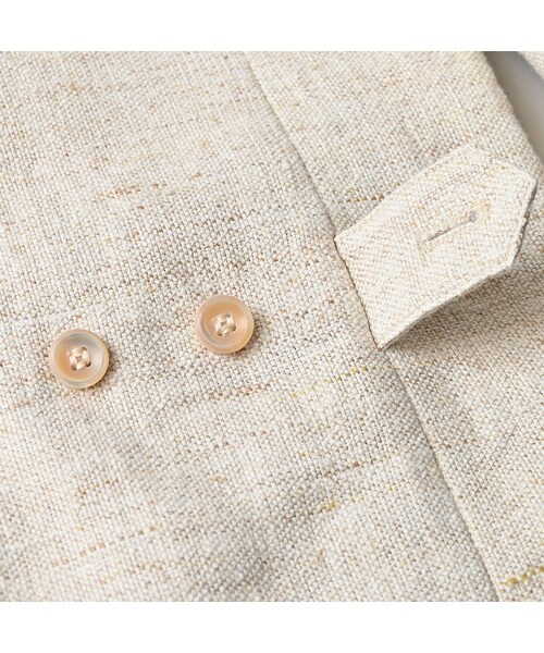 45R（フォーティファイブアール）の「綿麻ツイードの908ジャカーデ（ジャケット/アウター・レディース・02-生成・01-XS/02-S/03-M/04-L）」の20枚目の写真