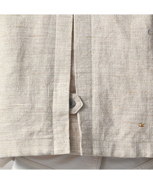 45R（フォーティファイブアール）の「綿麻ツイードのアニーミニジャケット（ジャケット/アウター・レディース・02-生成・02-M/03-L）」の10枚目の写真