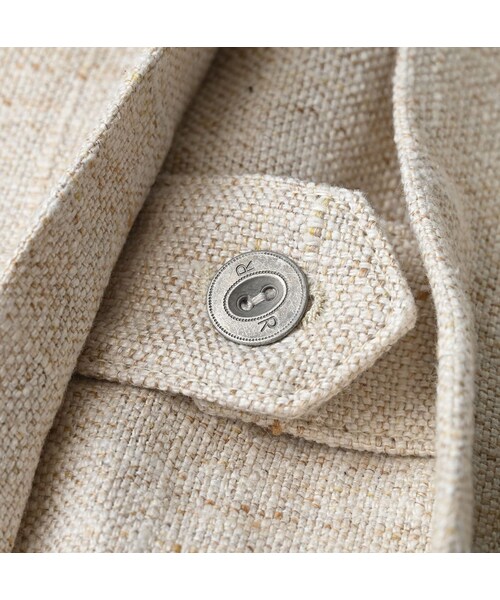 45R（フォーティファイブアール）の「綿麻ツイードのアニーミニジャケット（ジャケット/アウター・レディース・02-生成・02-M/03-L）」の17枚目の写真