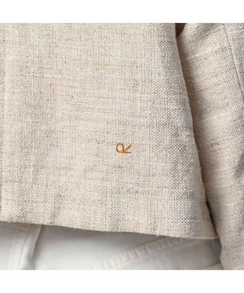 45R（フォーティファイブアール）の「綿麻ツイードのアニーミニジャケット（ジャケット/アウター・レディース・02-生成・02-M/03-L）」の11枚目の写真