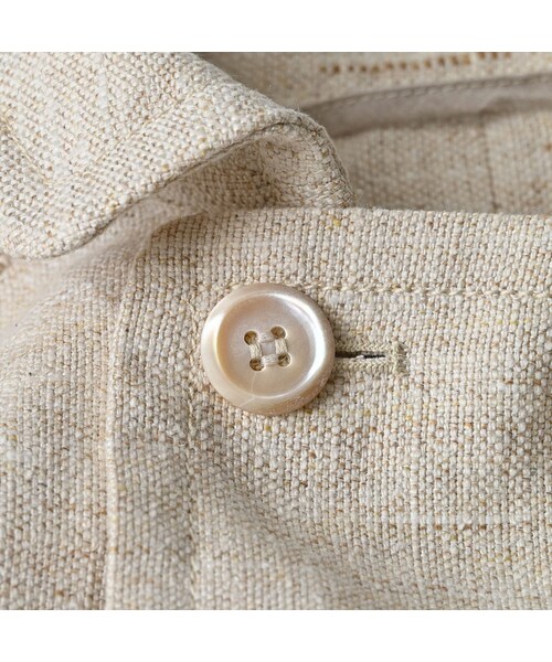 45R（フォーティファイブアール）の「綿麻ツイードのアニーミニジャケット（ジャケット/アウター・レディース・02-生成・02-M/03-L）」の14枚目の写真