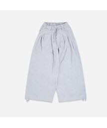 DOUBLE VALLEY TUCK SWEAT PANTS - GREY MELANGE