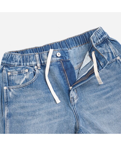 ANGLAN（アングラン）の「SIDE PANEL DENIM BALLOON PANTS - WASHED BLUE（その他・メンズ・other・M/L）」の2枚目の写真