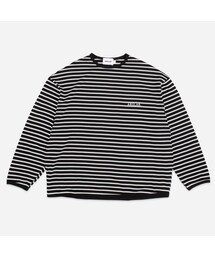 ANGLAN | STRIPED LONG SLEEVE TEE - BLACK - THE GREAT DIVIDE