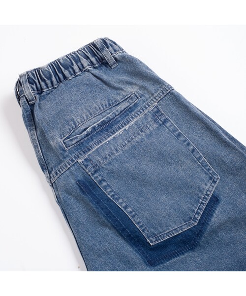 ANGLAN（アングラン）の「TURN UP SELVEDGE DENIM HALF PANTS - WASHED BLUE - THE GREAT DIVIDE（その他・メンズ・other・M/L）」の2枚目の写真