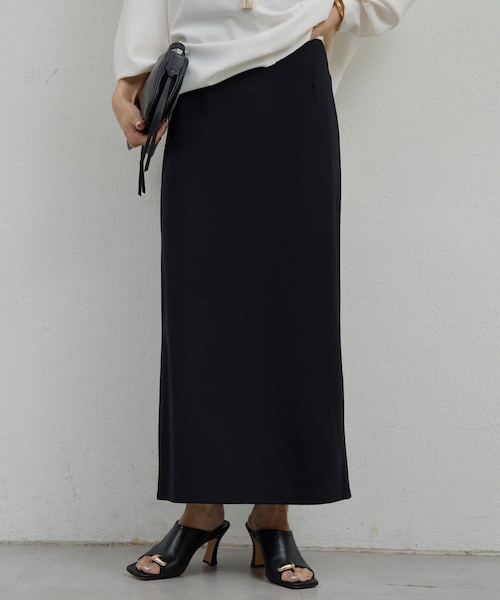 GALLARDAGALANTE（ガリャルダガランテ）の「【近日予約開始】【ガランテ定番シリーズにスカートが登場！】ポンチタイトスカート（スカート・レディース・モカ/ブラック・0/1）」の2枚目の写真