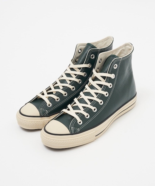 CIAOPANIC(チャオパニック)の「【CONVERSE/コンバース】LEATHER ALL STAR J HI/レザー オールスター J HI(スニーカー・メンズ・ダークグリーン・27/28)」の1枚目の写真