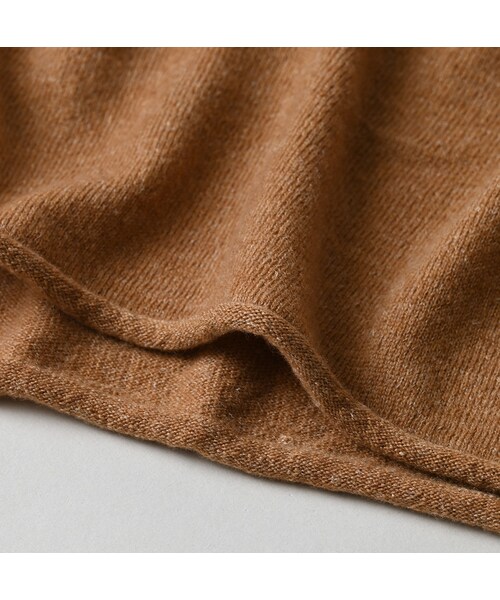 45R（フォーティファイブアール）の「ONEONE 宝物のカシミヤウールリネン12ゲージ馬セーター（トップス・レディース・12-ベージュ/17-グレーベージュ/25-チャコール/82-キャメル/84-モカ茶・00-フリー）」の18枚目の写真