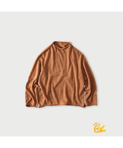 45R（フォーティファイブアール）の「ONEONE 宝物のカシミヤウールリネン12ゲージ馬セーター（トップス・レディース・12-ベージュ/17-グレーベージュ/25-チャコール/82-キャメル/84-モカ茶・00-フリー）」の4枚目の写真