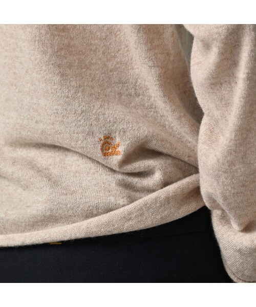 45R（フォーティファイブアール）の「ONEONE 宝物のカシミヤウールリネン12ゲージ馬セーター（トップス・レディース・12-ベージュ/17-グレーベージュ/25-チャコール/82-キャメル/84-モカ茶・00-フリー）」の14枚目の写真