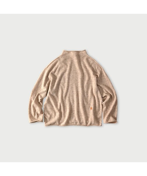 45R（フォーティファイブアール）の「ONEONE 宝物のカシミヤウールリネン12ゲージ馬セーター（トップス・レディース・12-ベージュ/17-グレーベージュ/25-チャコール/82-キャメル/84-モカ茶・00-フリー）」の6枚目の写真