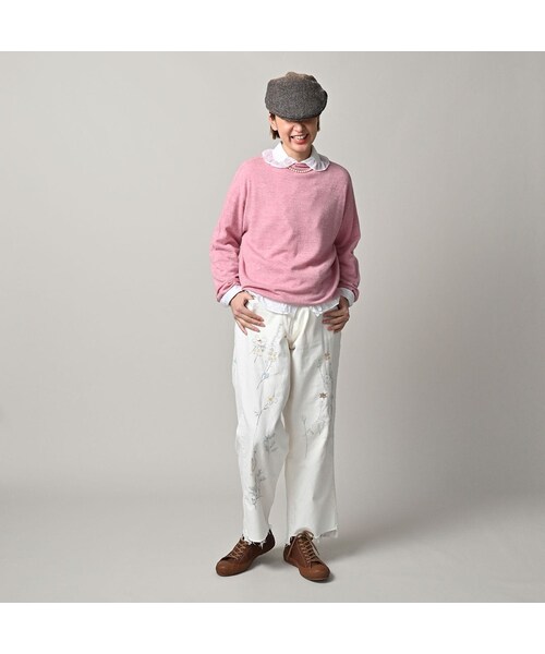 45R（フォーティファイブアール）の「ONEONE 宝物のカシミヤ12ゲージ馬セーター（トップス・レディース・43-ピンク・00-フリー）」の3枚目の写真