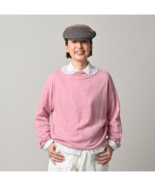 45R（フォーティファイブアール）の「ONEONE 宝物のカシミヤ12ゲージ馬セーター（トップス・レディース・43-ピンク・00-フリー）」の4枚目の写真