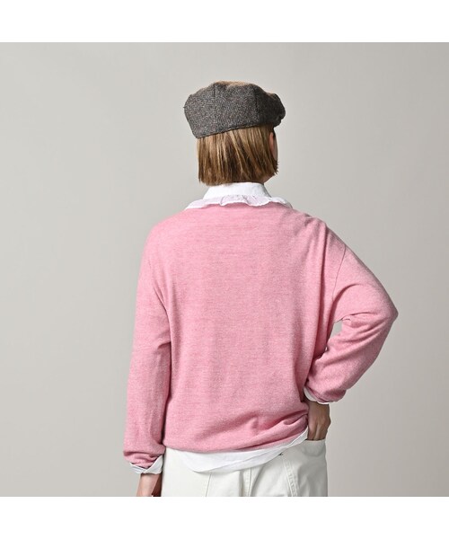 45R（フォーティファイブアール）の「ONEONE 宝物のカシミヤ12ゲージ馬セーター（トップス・レディース・43-ピンク・00-フリー）」の6枚目の写真