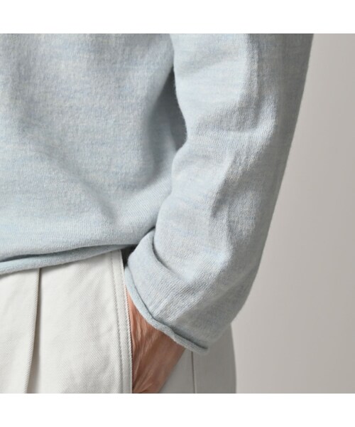 45R（フォーティファイブアール）の「ONEONE 宝物の12ゲージ馬セーター（トップス・レディース・10-ホワイト/70-浅葱/85-こげ茶・00-フリー）」の10枚目の写真