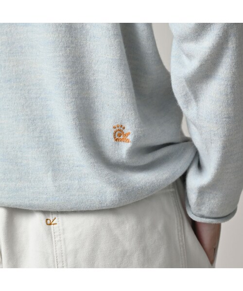 45R（フォーティファイブアール）の「ONEONE 宝物の12ゲージ馬セーター（トップス・レディース・10-ホワイト/70-浅葱/85-こげ茶・00-フリー）」の12枚目の写真