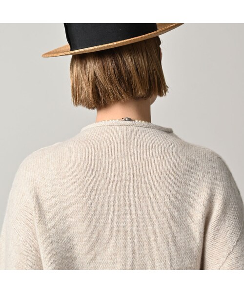 45R（フォーティファイブアール）の「ONEONE 宝物のカシミヤローゲージ馬セーター（トップス・レディース・13-生成トップ/14-ベージュトップ/45-ピンクトップ/72-ブルートップ/85-茶トップ・00-フリー）」の13枚目の写真