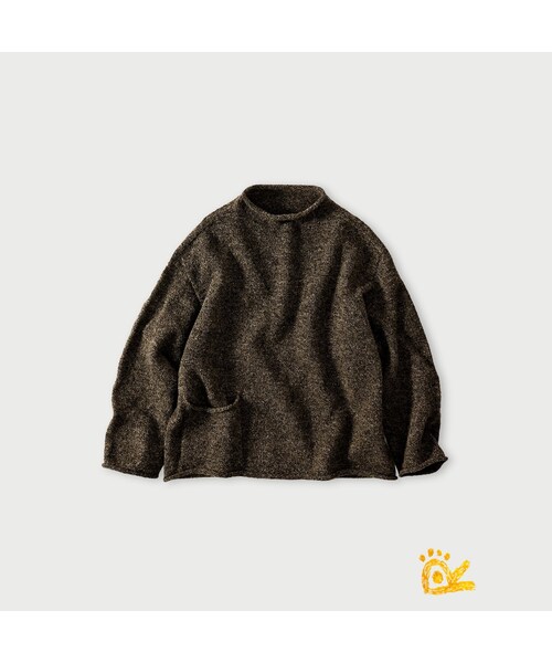 45R（フォーティファイブアール）の「ONEONE 宝物のローゲージ馬セーター（トップス・レディース・10-生成トップ/12-ベージュトップ/32-イエロートップ/35-オレンジトップ/41-薄ピンクトップ/42-サクラトップ/43-ピンクトップ/44-エンジトップ/61-薄カーキトップ/62-カーキトップ/63-グリーントップ/64-グリーントップ/66-オリーブトップ/75-ネイビー/76-ネイビートップ/77-ダークネイビー/83-薄茶トップ・00-フリー）」の10枚目の写真